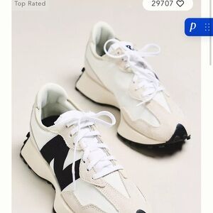 New Balance White and Black Athletic Shoes